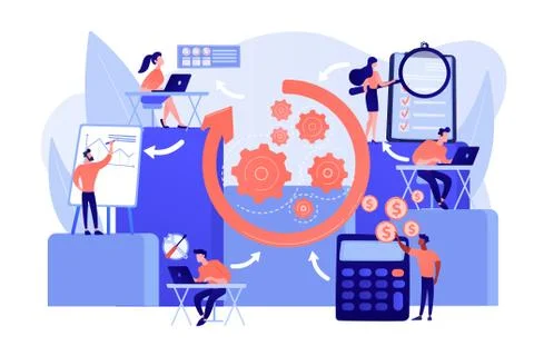 Workflow vector illustration Stock Illustration