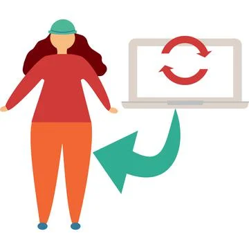 Workflow vector manage business process flat icon Illustrazione stock