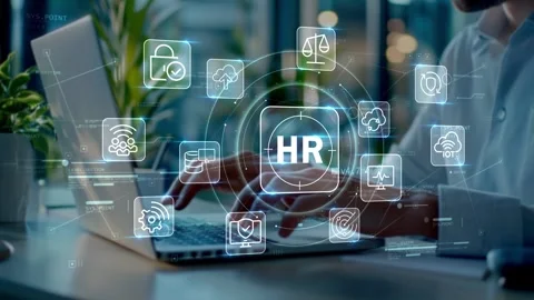 Workforce Analytics and HR Performance Management Technology Stock Footage 337220702
