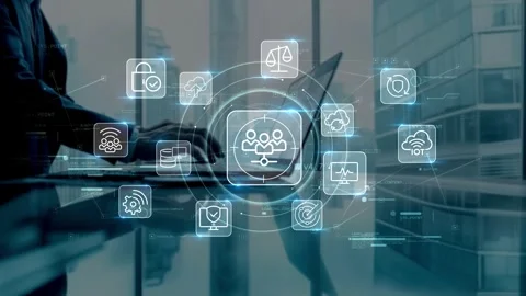 Workforce Analytics and HR Performance Management Technology Stock Footage 337420033