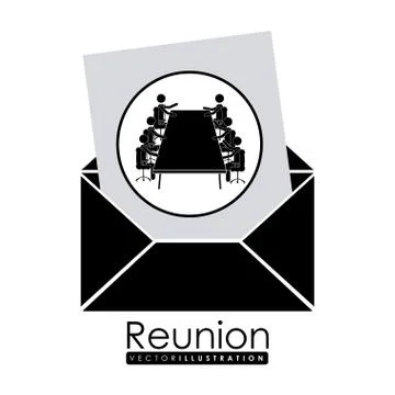 Workforce and reunion design, vector illustration Stock Illustration