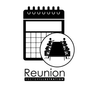 Workforce and reunion design, vector illustration Stock Illustration