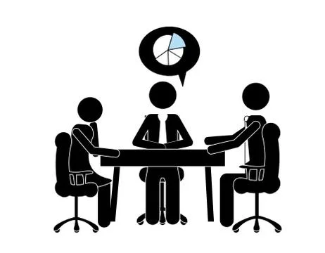 Workforce and reunion design, vector illustration Stock Illustration