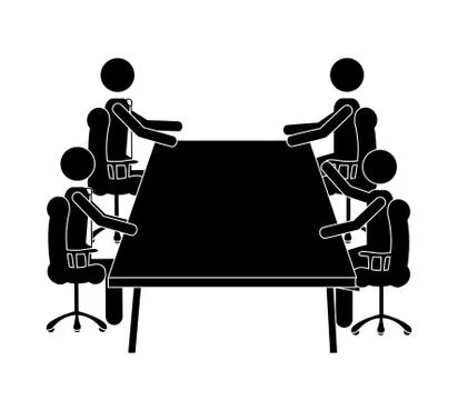 Workforce and reunion design, vector illustration Stock Illustration