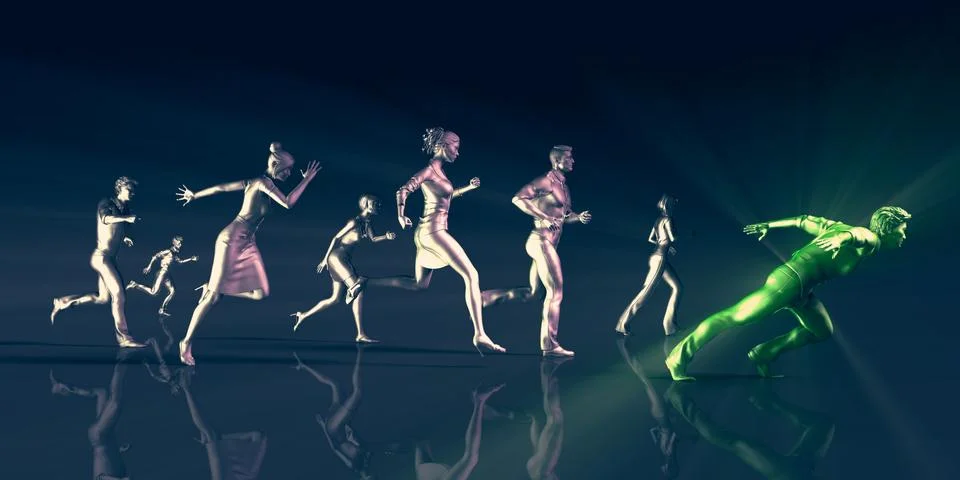 Workforce Development and Management Stock Illustration