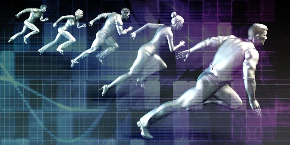 Workforce Development and Management Stock Illustration