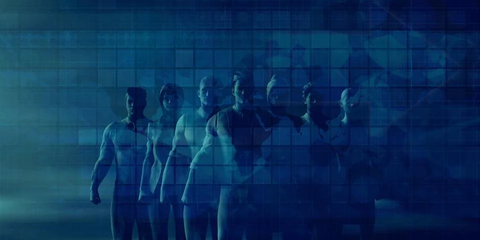 Workforce Development and Management Stock Illustration