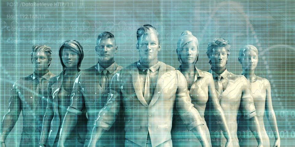 Workforce Development and Management Stock Illustration