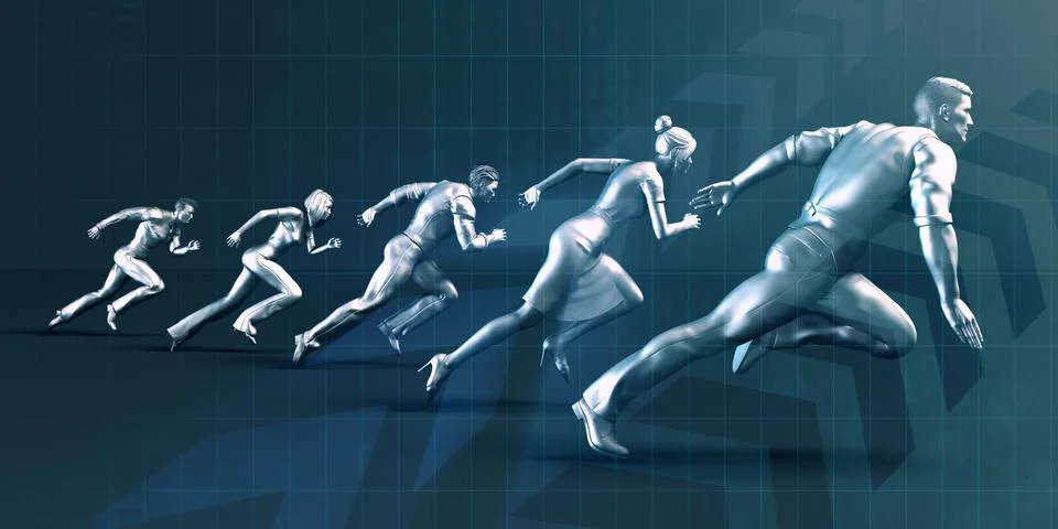 Workforce Development and Management Stock Illustration