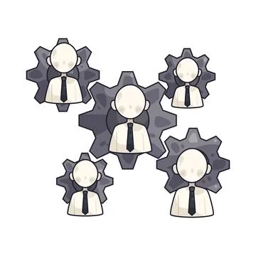 Workforce illustration Stock Illustration
