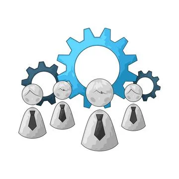 Workforce illustration Stock Illustration