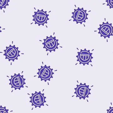 Workforce increase industrial zone glyph seamless pattern Illustrazione stock