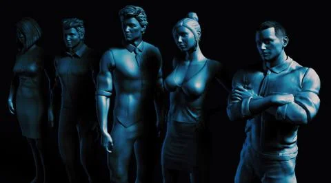 Workforce Management and Development Stock Illustration