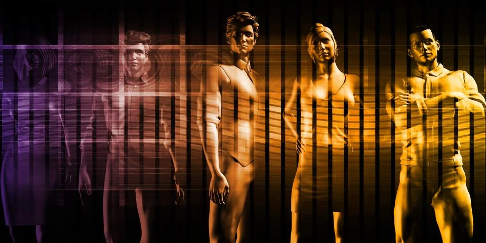 Workforce Management and Development Stock Illustration