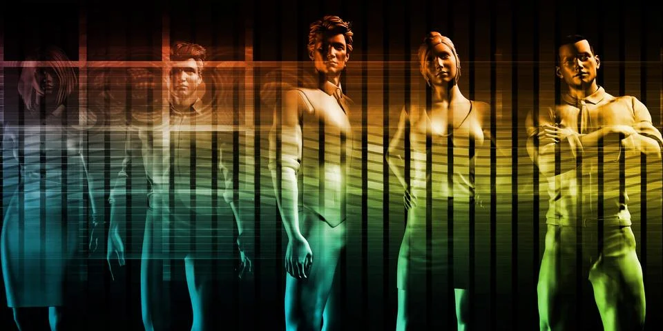 Workforce Management and Development Stock Illustration