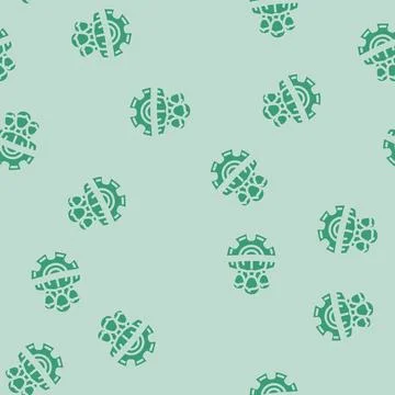 Workforce planning business process glyph vector seamless pattern Stock Illustration