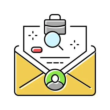 Workforce planning recruitment business work color icon vector illustration Stock Illustration