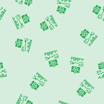Workforce planning recruitment business work glyph seamless pattern Stock Illustration