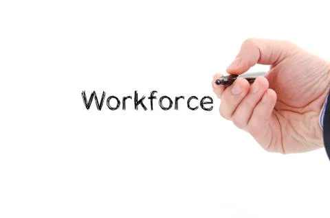 Workforce text concept Stock Photos