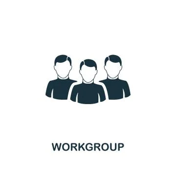 Workgroup icon. Premium style design from teamwork icon collection. UI and UX Stock Illustration