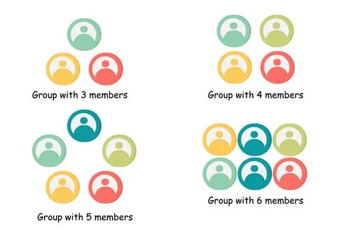 Workgroup icon set with a business theme Illustrazione stock
