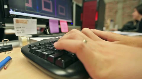 Working 3d model on computer Stock Footage 36245301