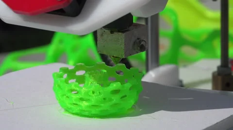 Working 3d printer. 4K. Stock Footage 40739306