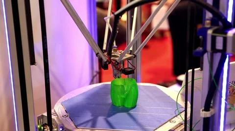 Working 3d printer Stock Footage 55694204