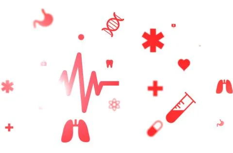 A working 3d on a virtual screen. medical technology concept Stock Illustration