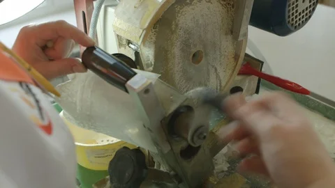 Working in amber factory Video stock 94722799