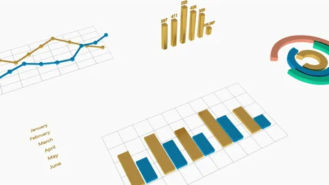 Working with analytics and charts. Stock Footage 159001496