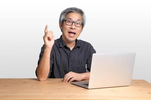 Working Asian Man Stock Photos