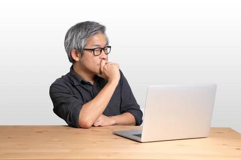 Working Asian Man Stock Photos