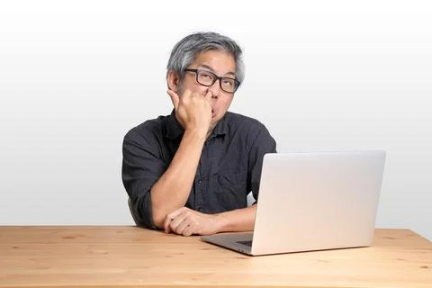 Working Asian Man Stock Photos