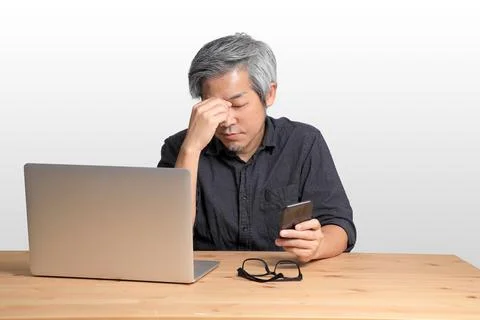 Working Asian Man Stock Photos