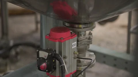 Working attachments made of pressurized pipes. Stock Footage 325610368