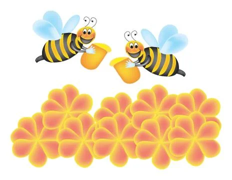 Working bee Stock Illustration