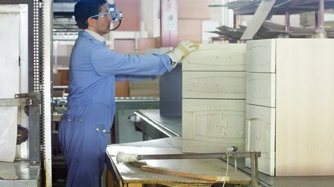 Working, Blue Collar Worker, Manual Worker, Manufacturing Occupation, Industry, Video stock 94110284