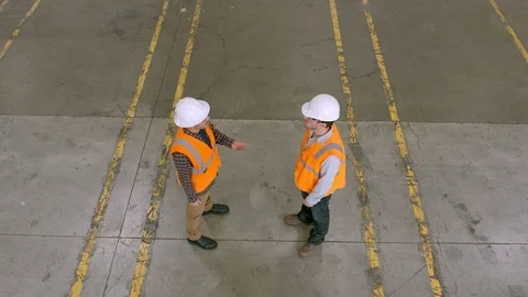 Working, Blue Collar Worker, Manual Worker, Warehouse, Drywall, Standing, High Stock Footage 94124181