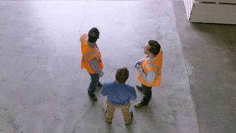Working, Blue Collar Worker, Manual Worker, Warehouse, Drywall, Business, Stock Footage 94392640