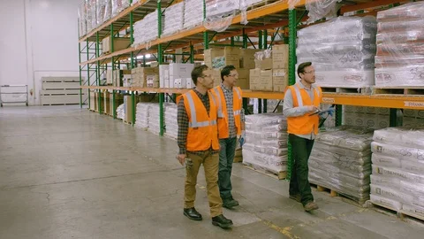 Working, Blue Collar Worker, Manual Worker, Warehouse, Drywall, Indoors, Day, Stock Footage 94394066