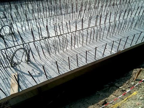 Working on a bridge - construction Foto stock