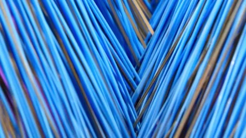 Working brushes of a sweeper close-up Stock Footage 249525150