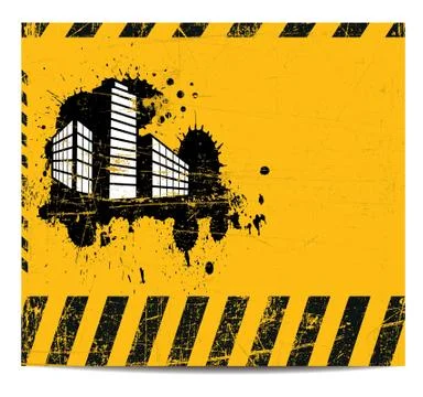Working building banner Stock Illustration