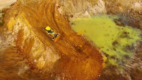 Working bulldozer. Stock Footage 73230020