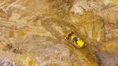 Working bulldozer. Stock Footage 73231208