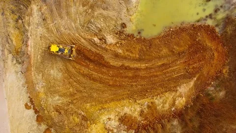 Working bulldozer. Stock Footage 73232430