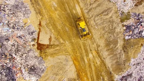 Working bulldozer. Video stock 73233953