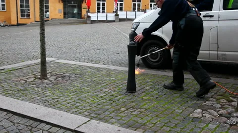 Working with a burner Stock Footage 56617249