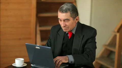 Working businessman Stock Footage 664769
